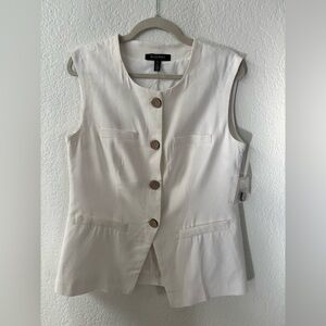 Ellen Tracy linen pants suit set